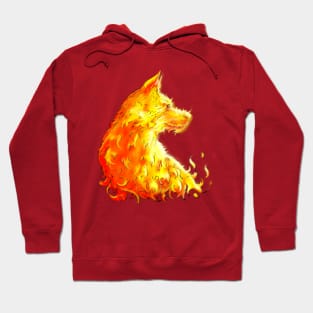 flame dog Hoodie